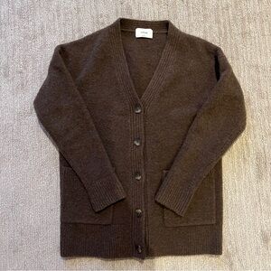 Wilfred Brown Wool Cardigan